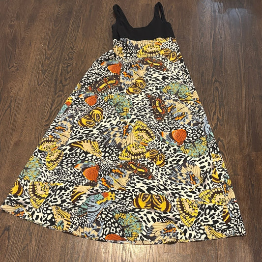 Alice + Olivia Women’s Black and Multicolor Maxi Dress Size Small