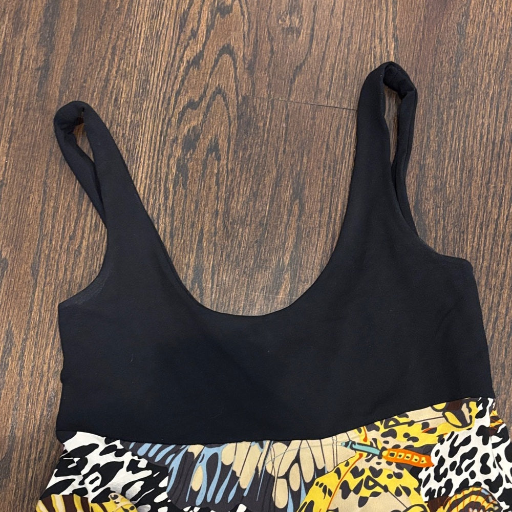 Alice + Olivia Women’s Black and Multicolor Maxi Dress Size Small