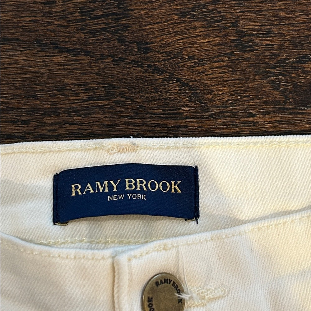 NWT Ramy Brook Women’s  White Wide Leg Jeans Size 27