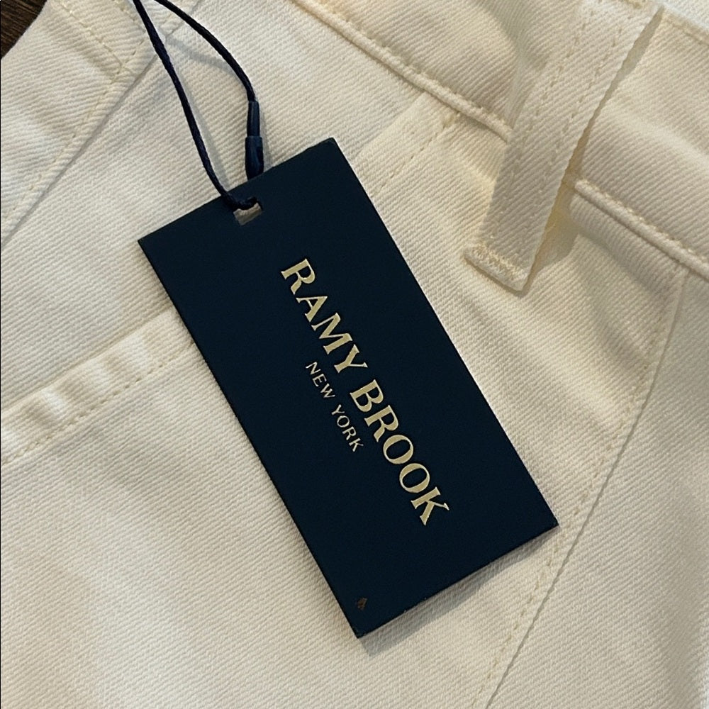 NWT Ramy Brook Women’s  White Wide Leg Jeans Size 27