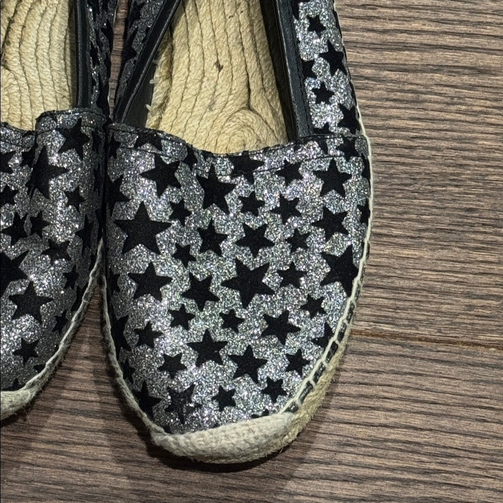 Saint Laurent Black and Silver Stars Detail Size 38.5/8.5