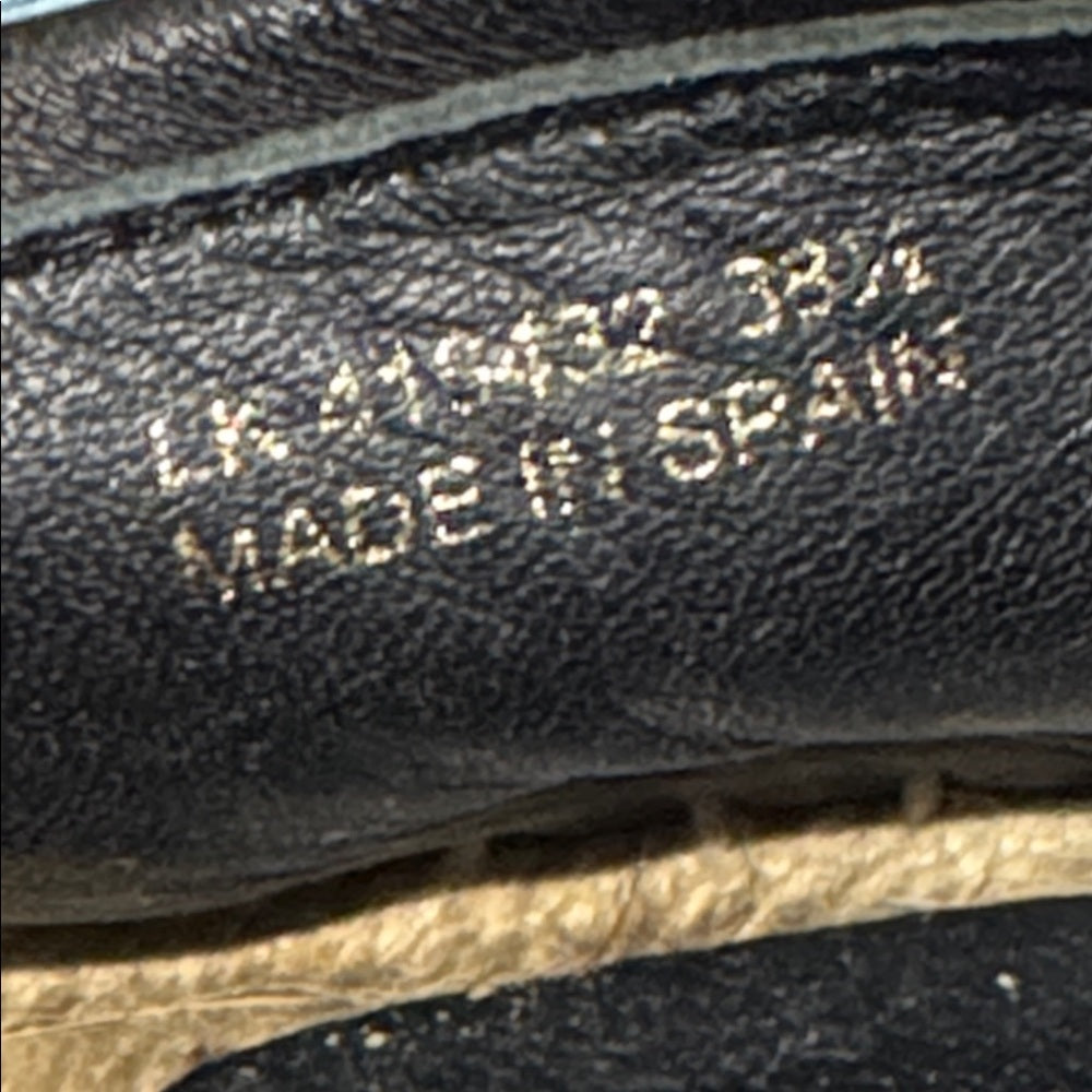 Saint Laurent Black and Silver Stars Detail Size 38.5/8.5