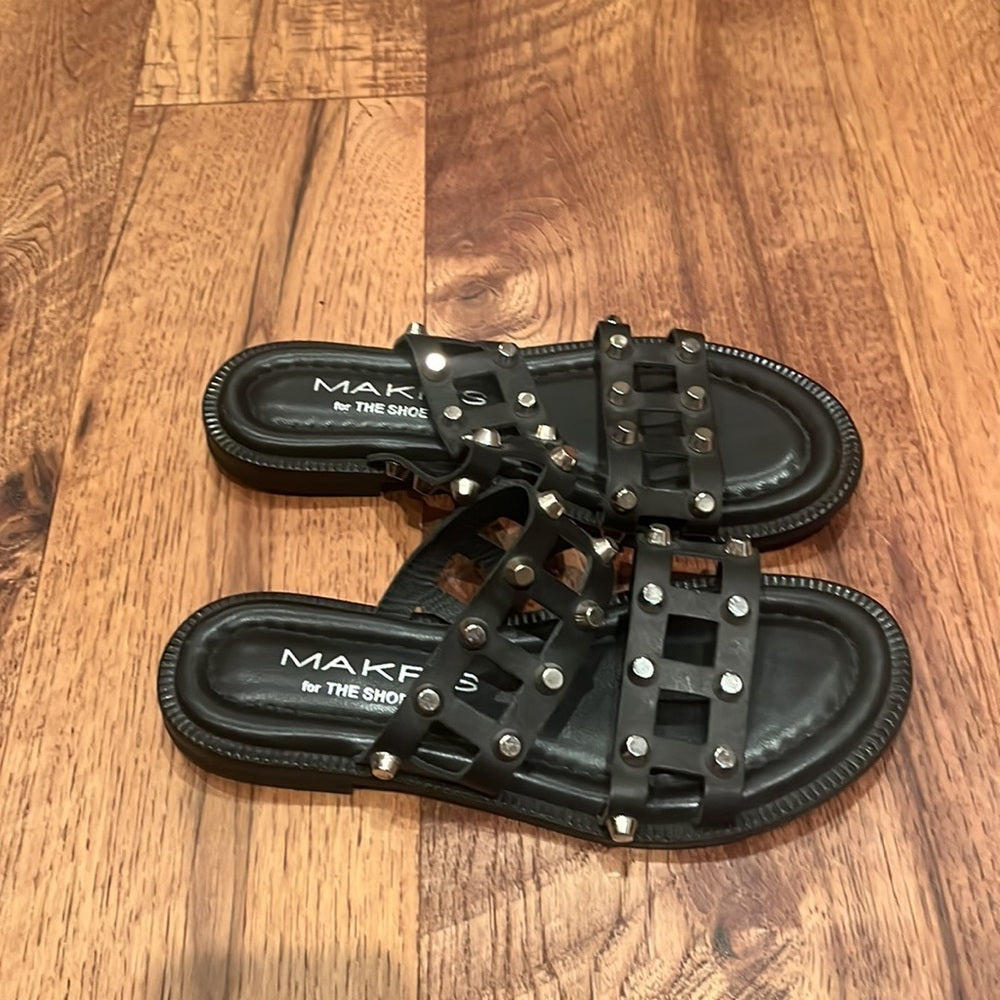 Makris Woman’s Black Sandals Size 36