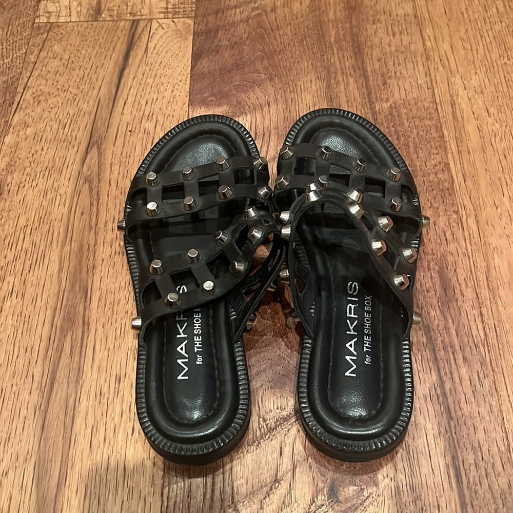 Makris Woman’s Black Sandals Size 36