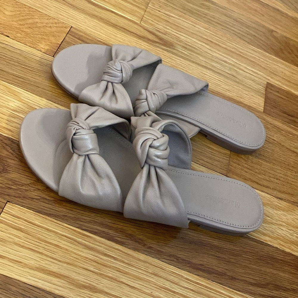 Mara&Mine Tan Knotted Sandals Size 8