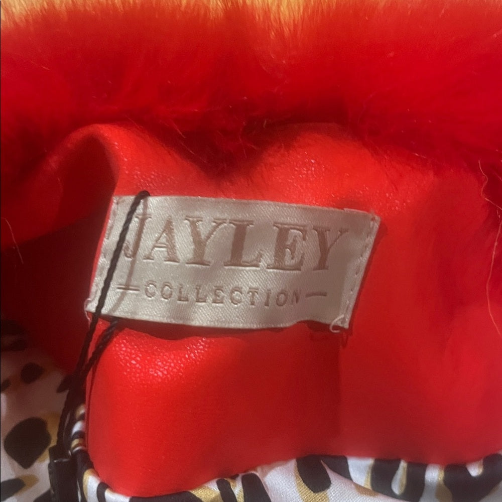 NWT Jayley Colorful Women’s Fur Jacket One Size fits all