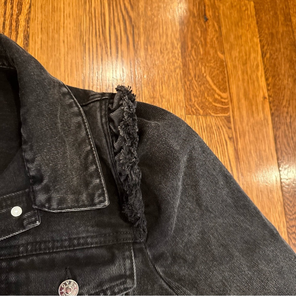 Generation Love Black Jean Jacket Size Medium