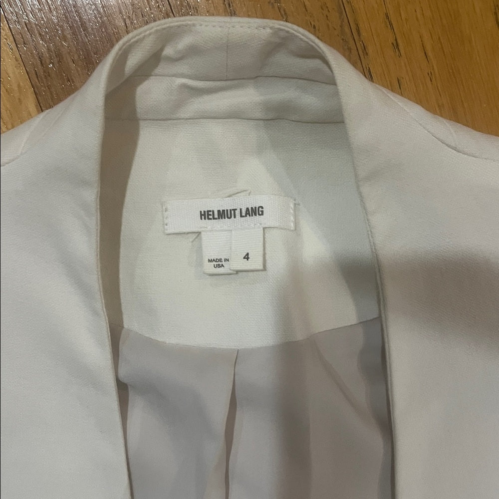 Helmut Lang Women’s Black and White Jacket Size 4