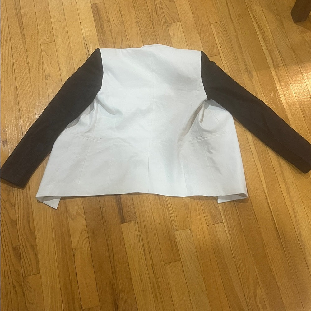 Helmut Lang Women’s Black and White Jacket Size 4