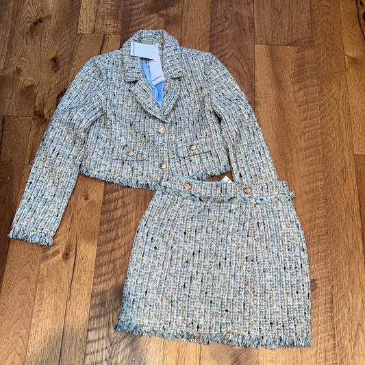NWT Walter Baker Woman’s Delray Tweed Lyona Jacket and Skirt Size XS /2