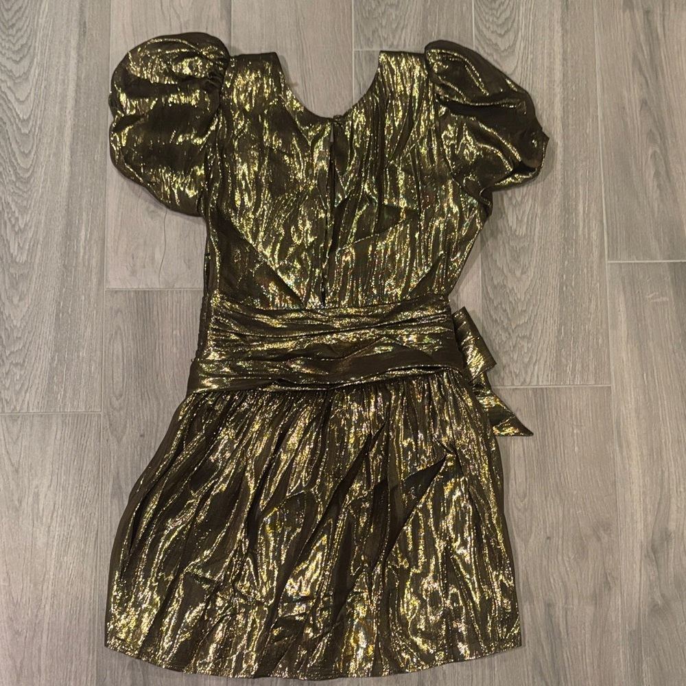Love Shack Fancy Women’s Gold Dress Size00