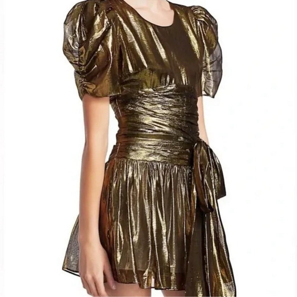 Love Shack Fancy Women’s Gold Dress Size00