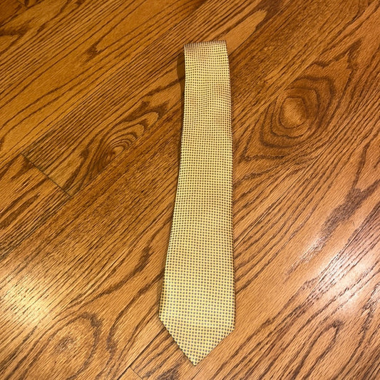 Stefano Ricci Men’s Yellow Printed Silk Tie