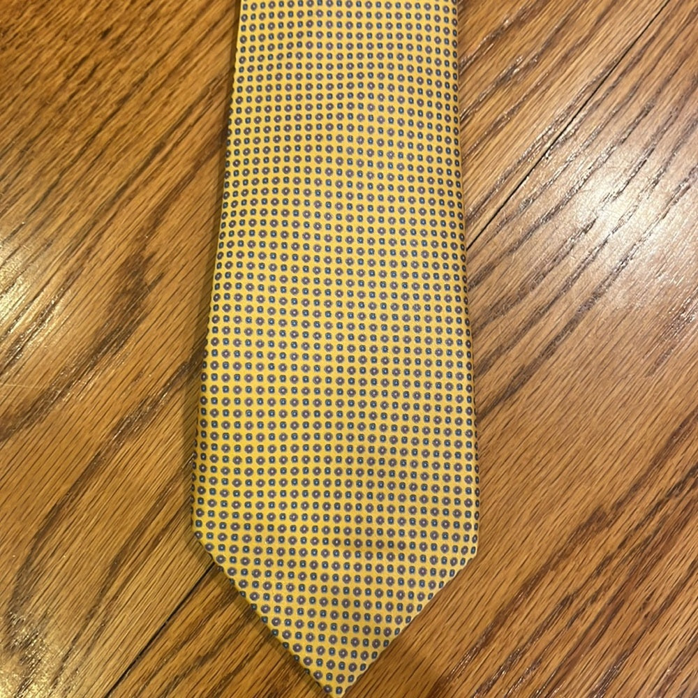 Stefano Ricci Men’s Yellow Printed Silk Tie