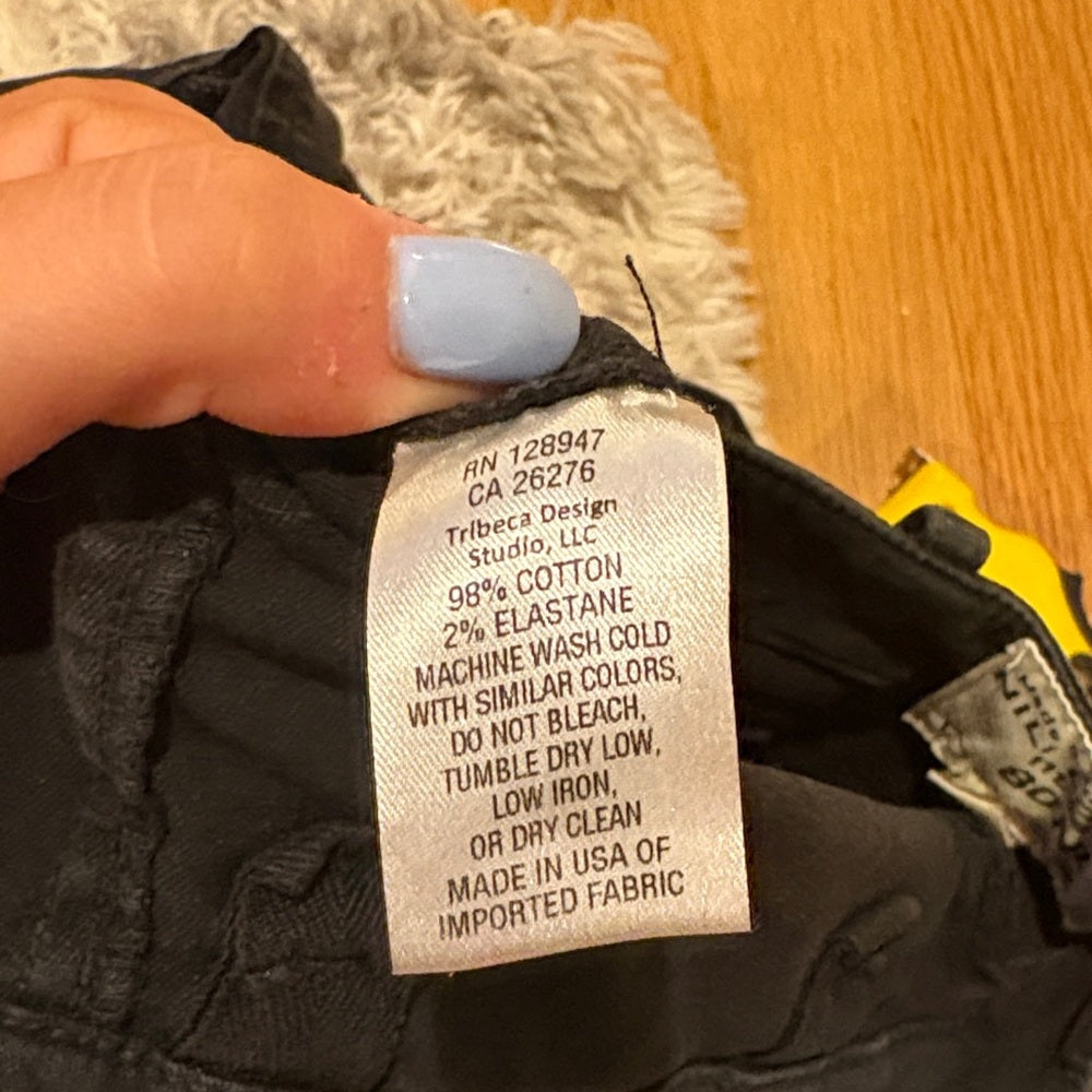 Nili Lotan Women's Black Cargo Jeans Size 0