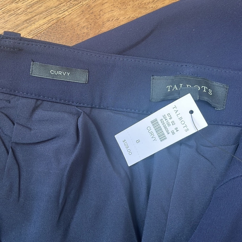 NWT Talbots Woman’s Curvy Pants Size 8