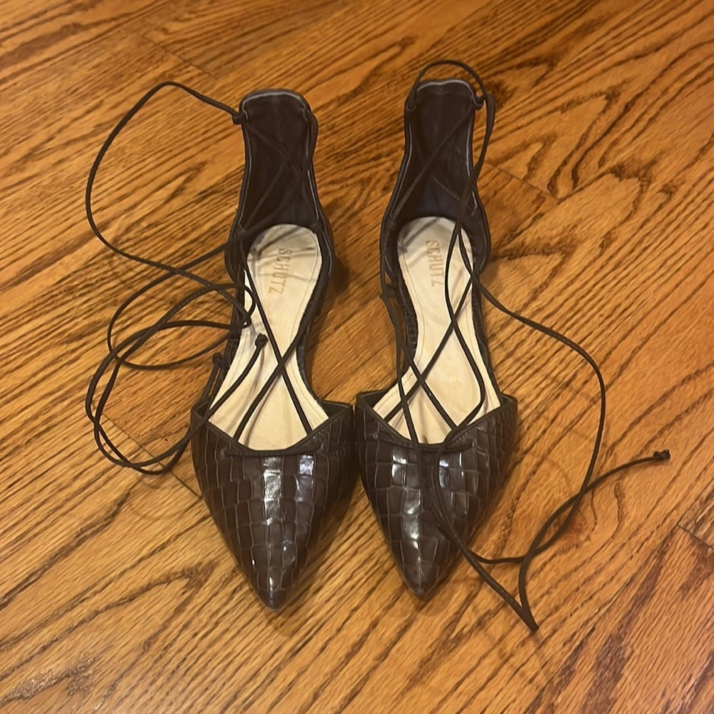 Schutz Woman’s Coffee Shoes Size 9.5