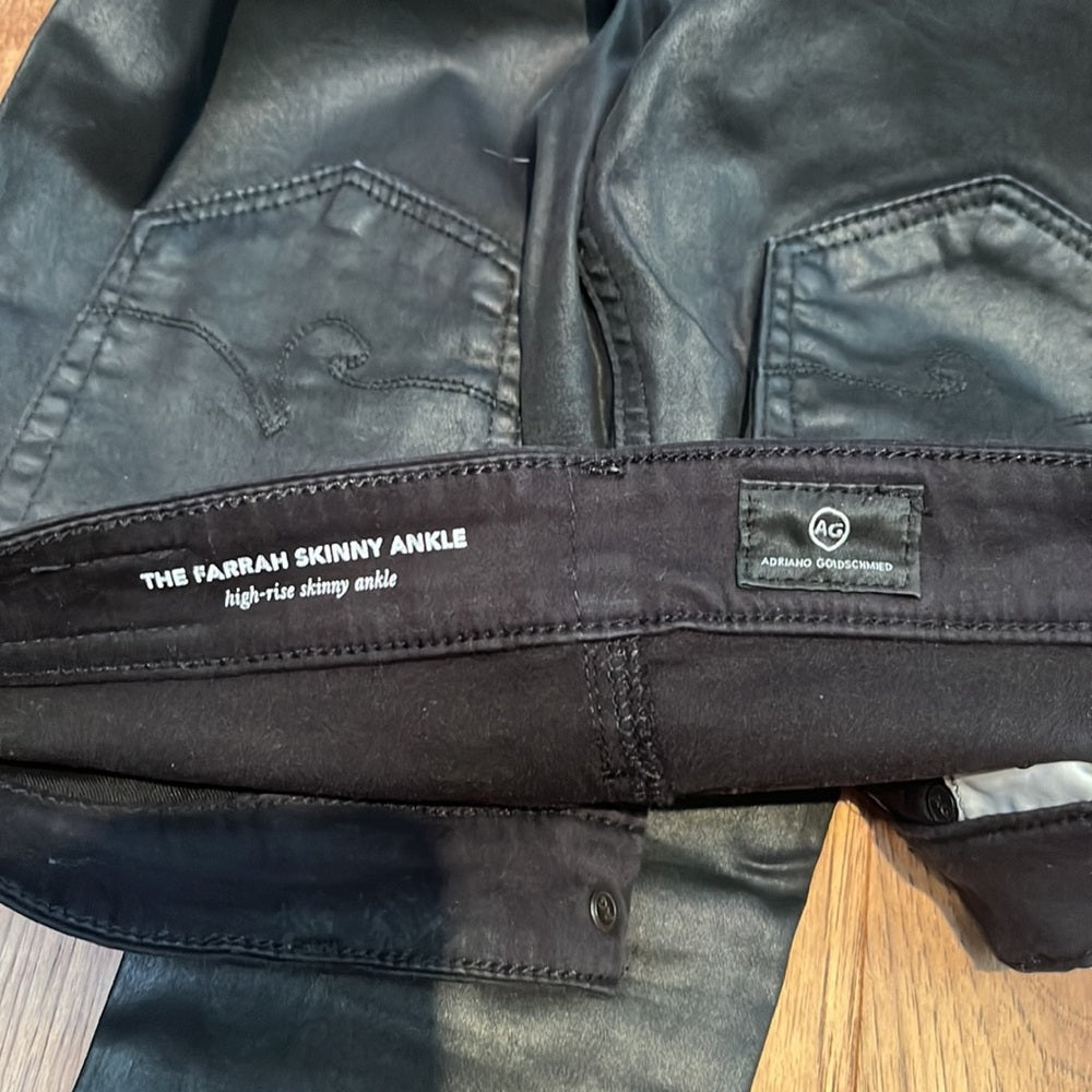 Ag Adriano Goldschmied Woman’s The Farrah Skinny High Rise Ankle Jeans Size 25R