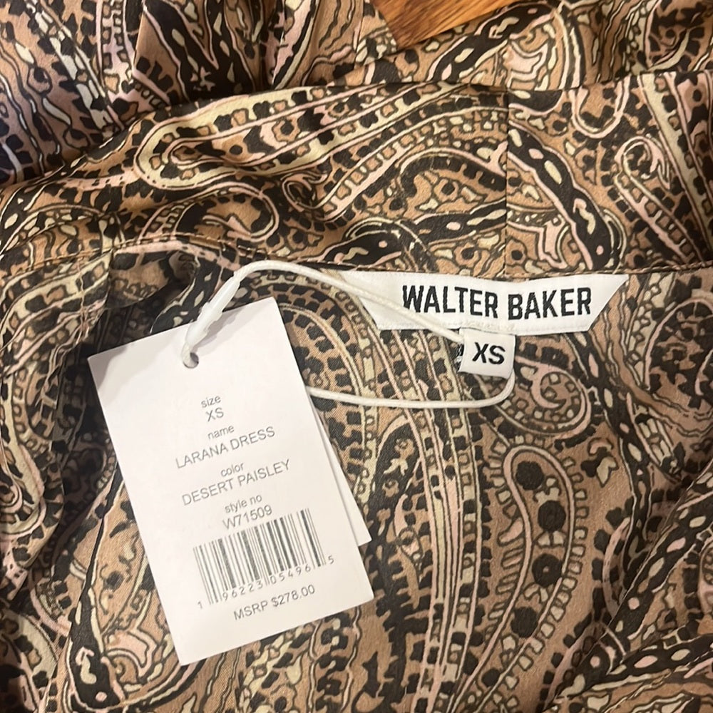 NWT Walter Baker Woman’s Desert Paisley Larana Dress Size XS