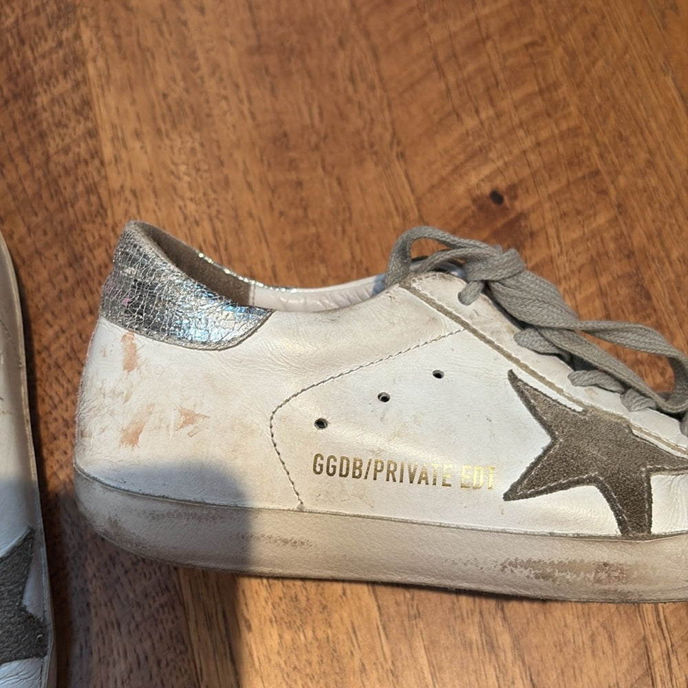 Golden Goose Woman’s White Star Sneakers Size 37/7