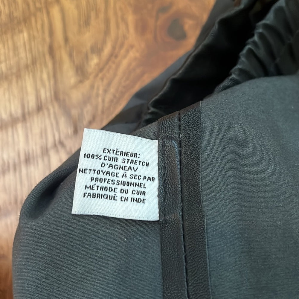 Walter Baker Woman’s Black Leather Pants Size XS