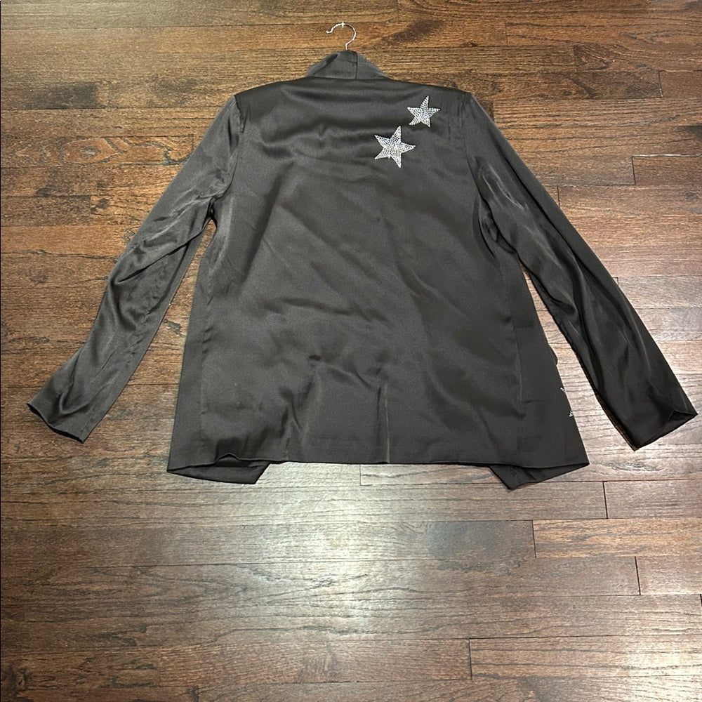Sen Women’s Black Star Embellished Jacket Size Large