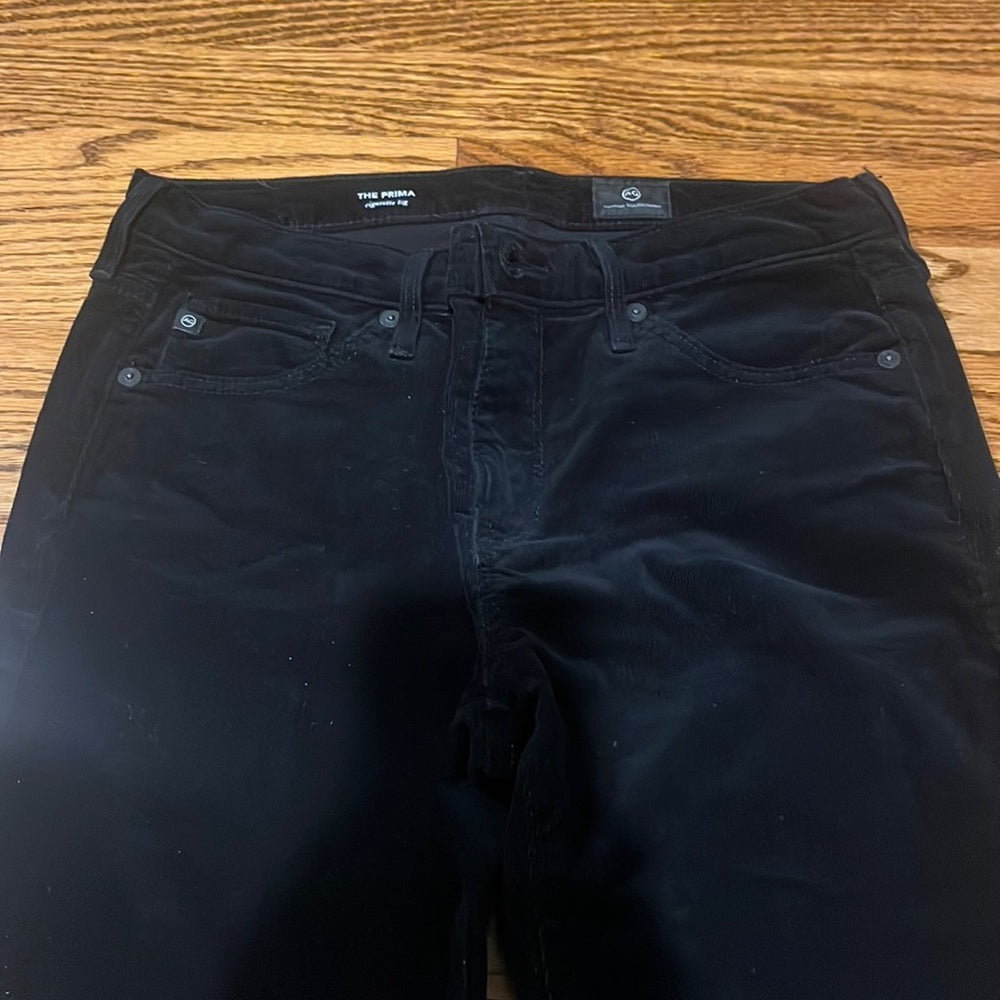 Adriano Goldschmied Woman’s Black The Prima Cigarette Leg Jeans Size 27R