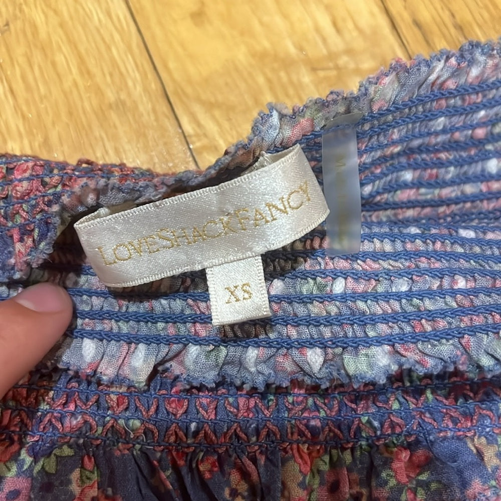 LoveShackFancy Women’s  Floral Skirt Size XS