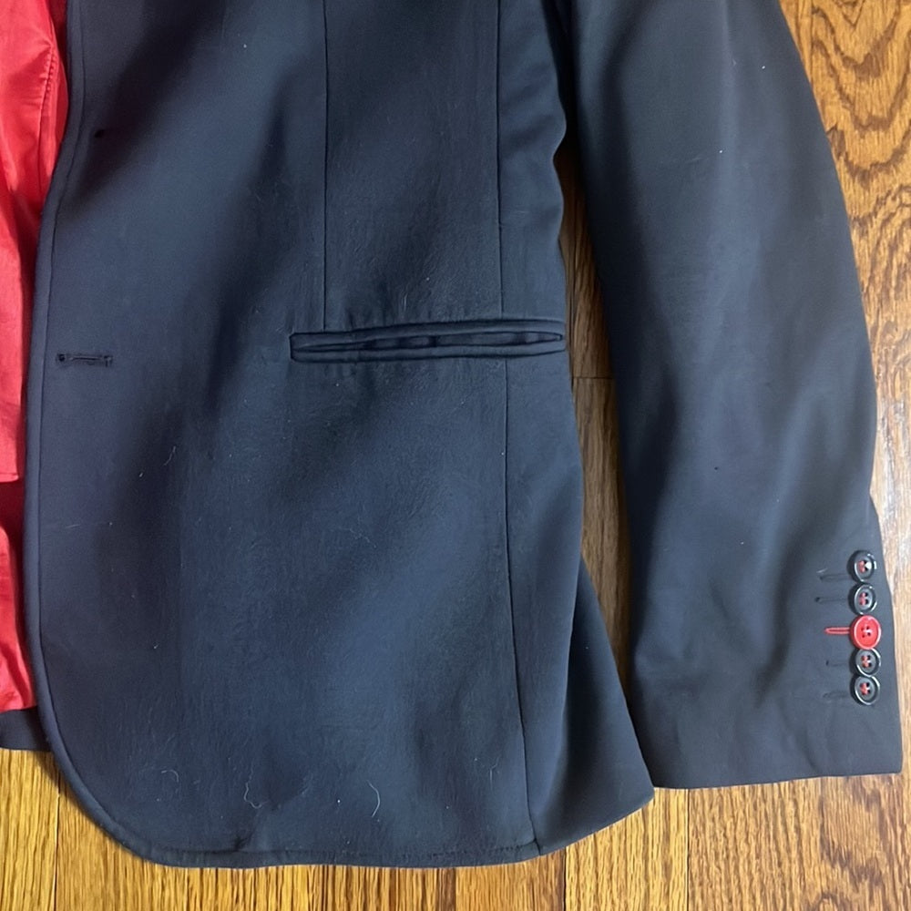 Jeel Men’s Navy and Red Blazer Size 50