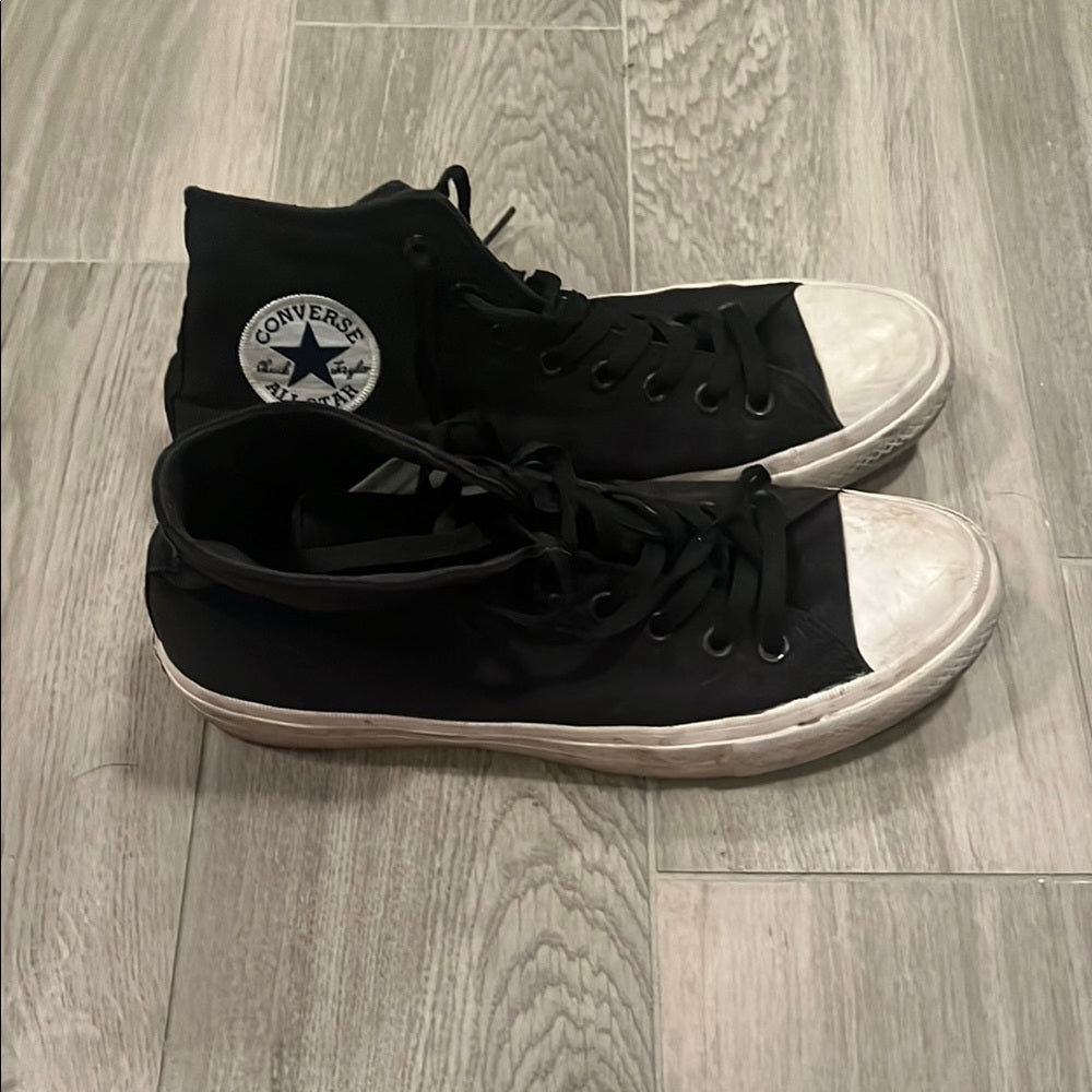 Converse - Chuck Taylor Unisex Black and White Shoes Size: 8.5 Mens 10.5 Womens