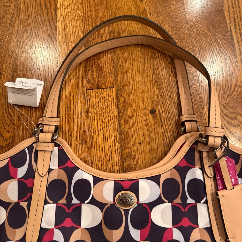 NWT Coach Stylish Tote Bag - Multicolor
