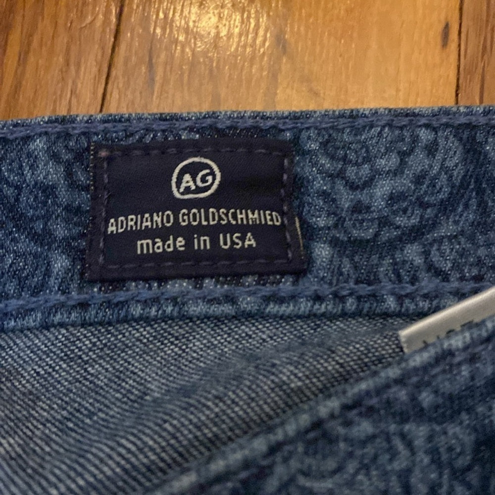 Adriano Goldschmied Women’s Blue Printed Skinny Jeans Size 26