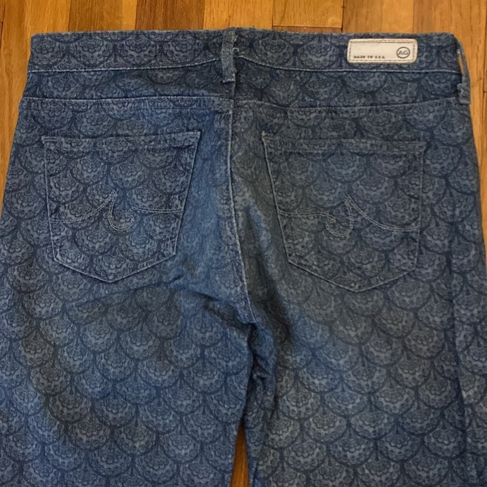 Adriano Goldschmied Women’s Blue Printed Skinny Jeans Size 26