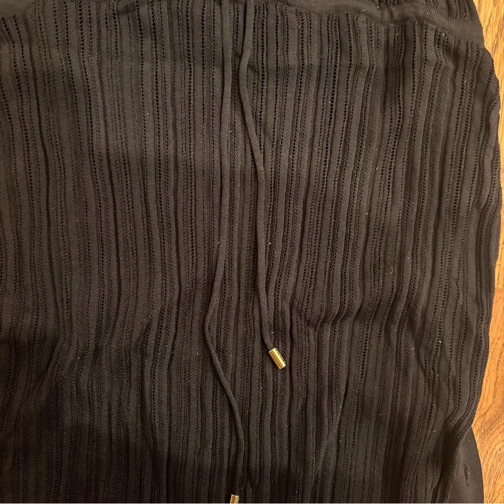 NWT Melissa Odabash Black Sleeveless Midi Dress Size Large