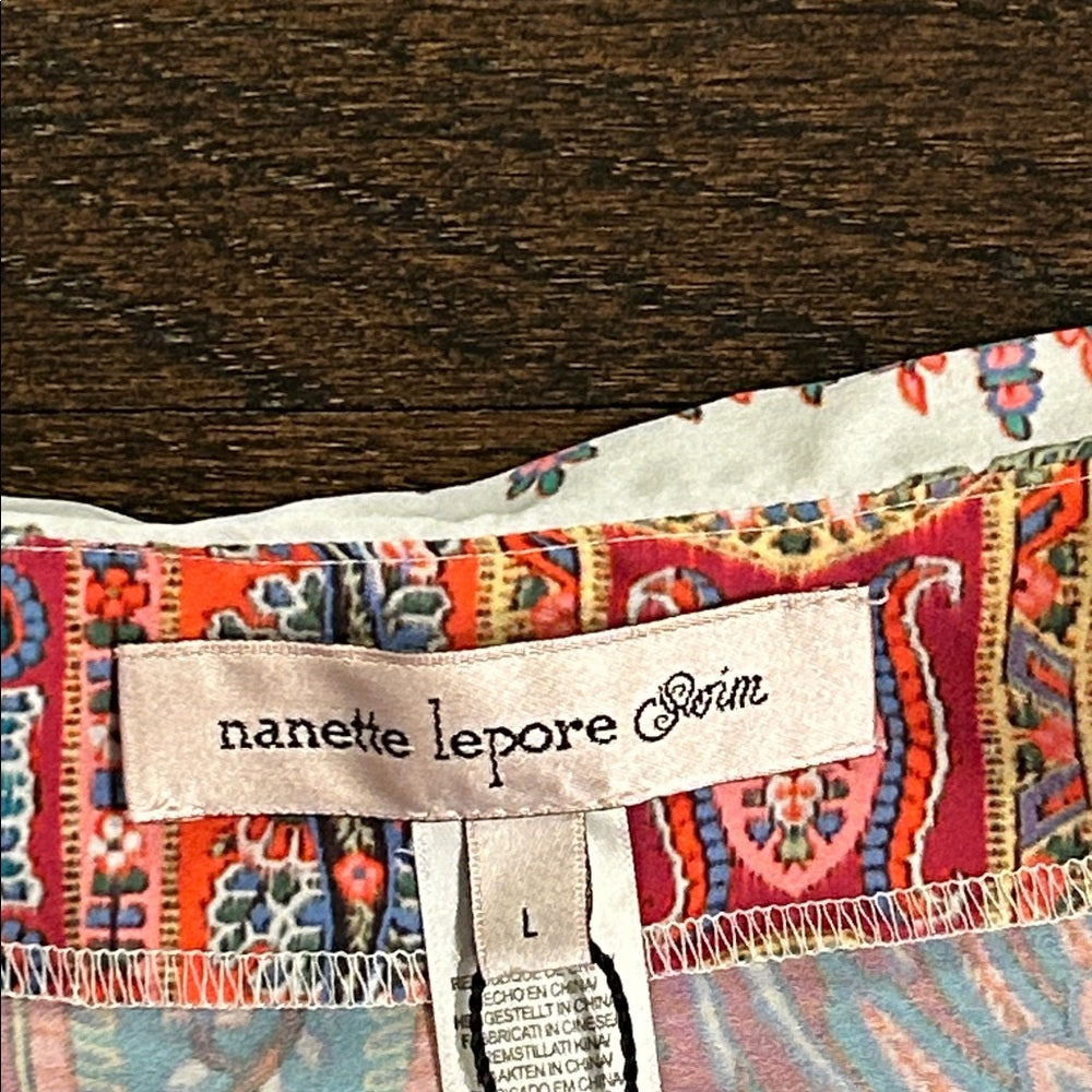 NWT Nanette Lepore Swim Women’s Bohemian Paisley Print Coverup Size Large