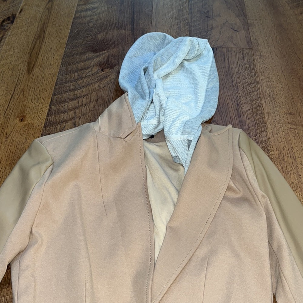 Central Park West Woman’s Layered Hooded Jacket Size XS