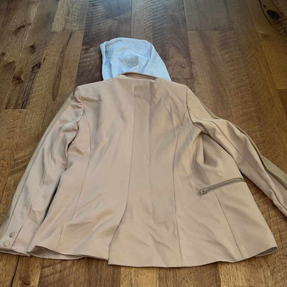 Central Park West Woman’s Layered Hooded Jacket Size XS