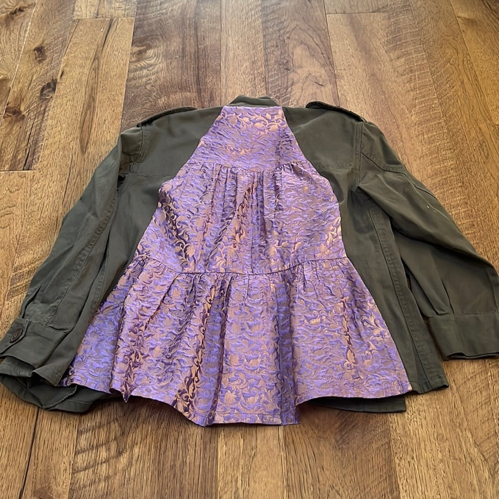 Muche Muchette Woman’s Green and Purple Jacket 0/S