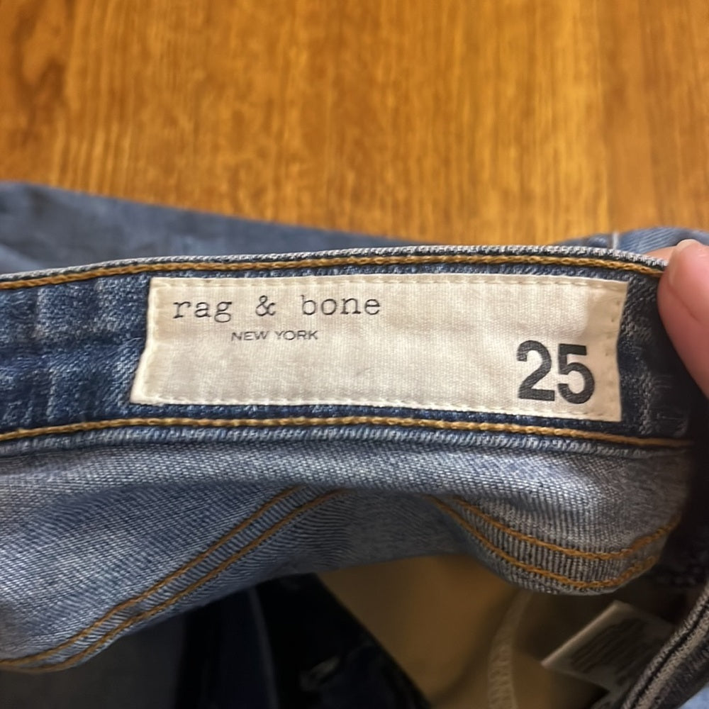 Rag & Bone Woman’s Nina High-Rise Ankle Skinny Jeans Size 25