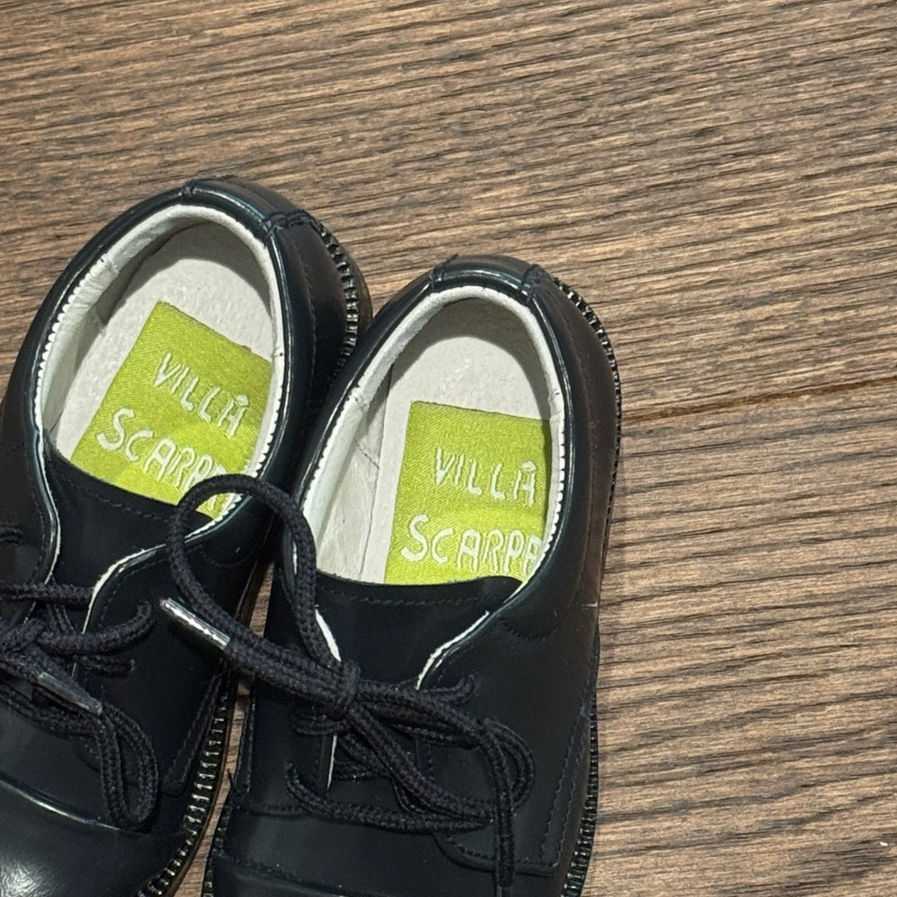 NWT Villa Scarpa Black Kids Shoes Size 21