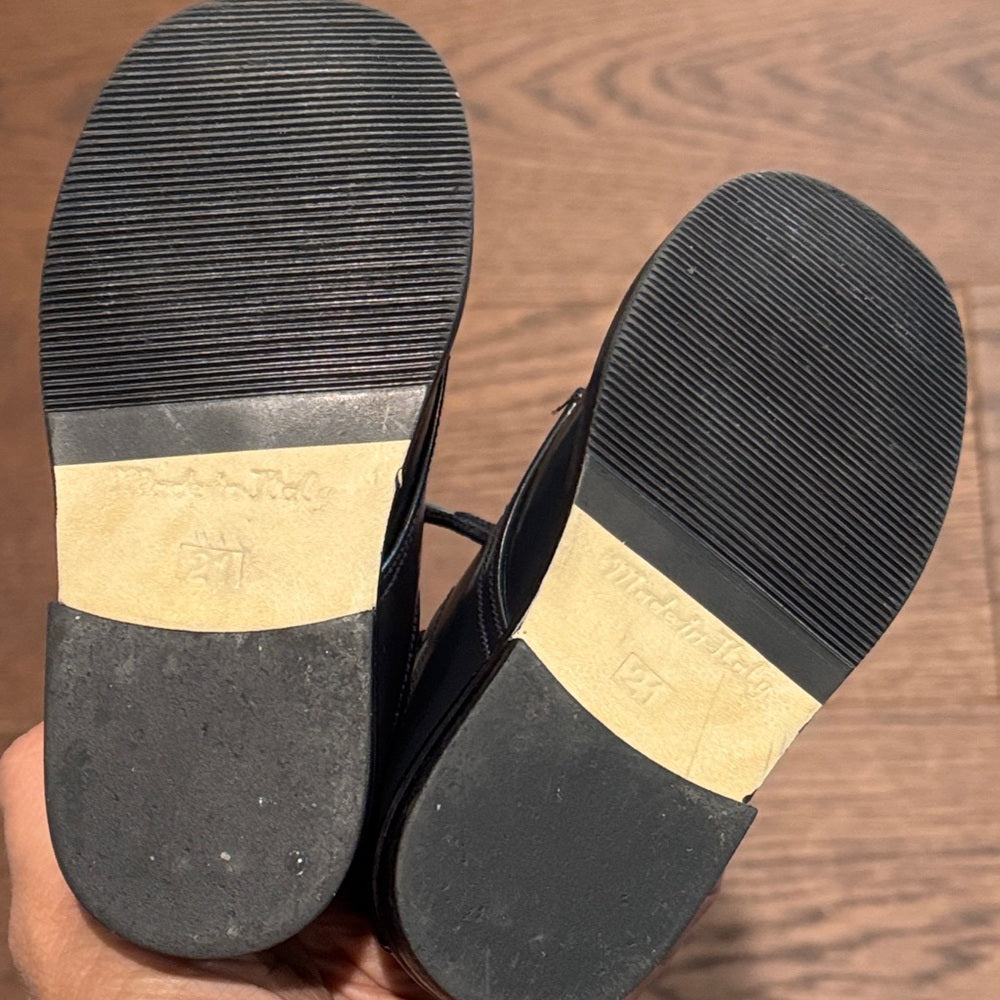 NWT Villa Scarpa Black Kids Shoes Size 21