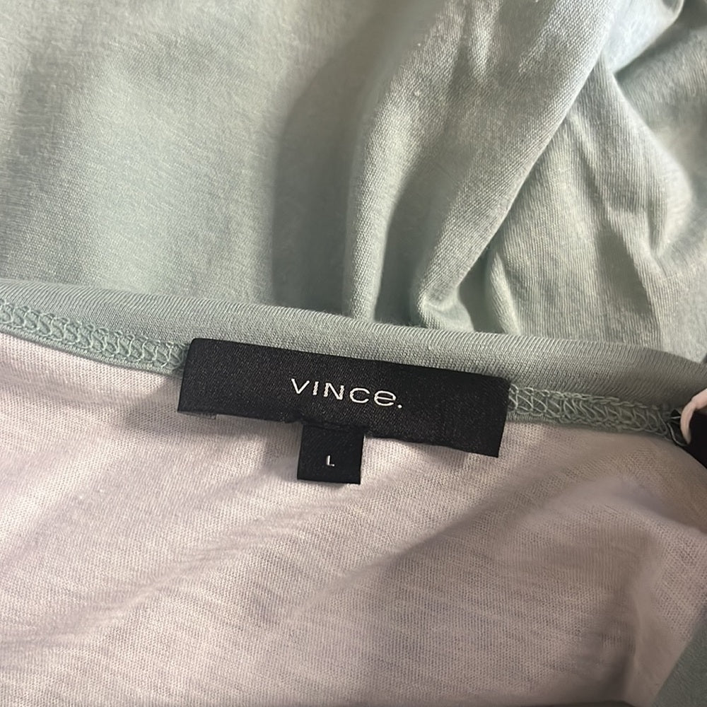 NWT Vince Men’s Green Layered Tee Size L