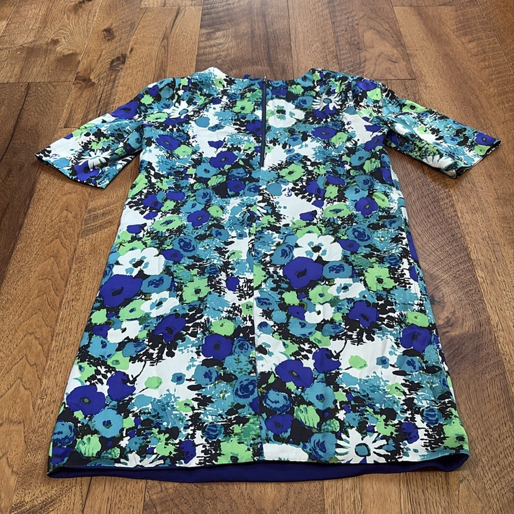 Rebecca Taylor Woman’s Green and Blue Floral Dress Size 2