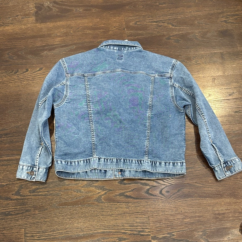 NWT GAP Girl’s Light Blue Denim Jacket with Button Front Size Large