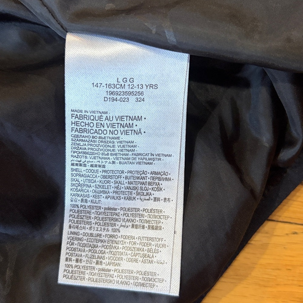 Nike Jordan Black Puffer Jacket with Hood Size Medium