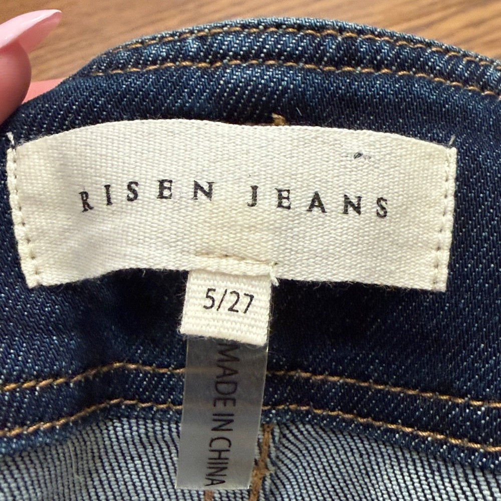 NWT Risen Jeans Dark Wash Straight Leg Jeans - Dark Blue Size 27