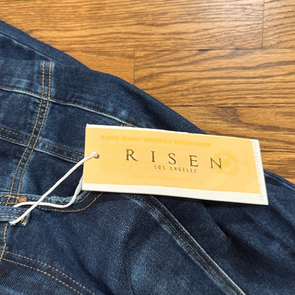 NWT Risen Jeans Dark Wash Straight Leg Jeans - Dark Blue Size 27