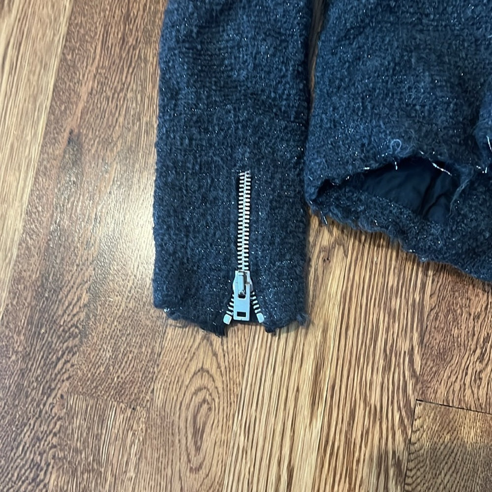 Iro Women’s Black Fluffy Jacket Size 2
