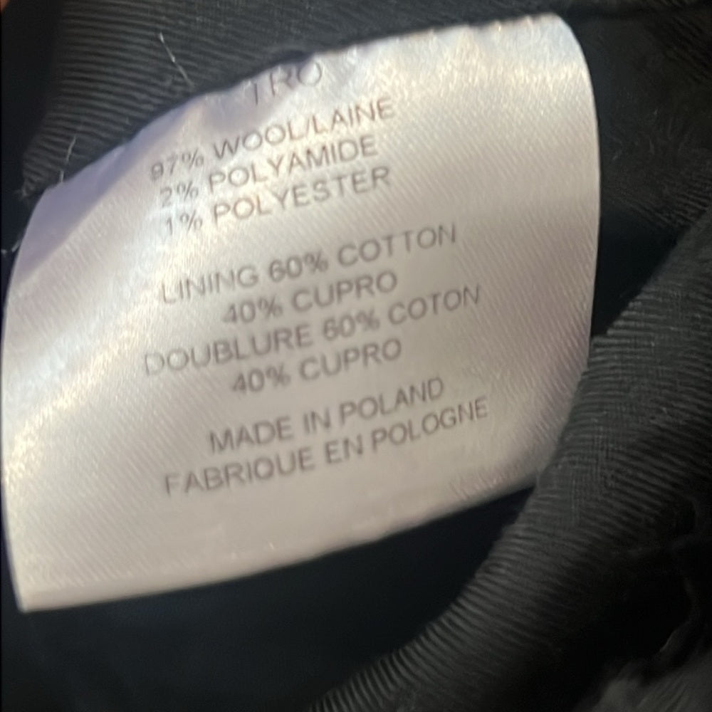 Iro Women’s Black Fluffy Jacket Size 2