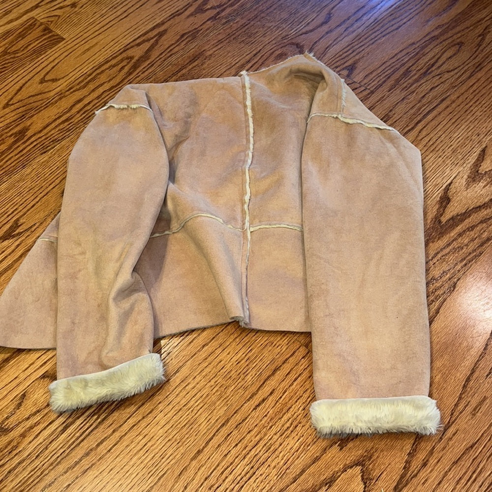 Banana Republic Woman’s Tan Fur Lined Coat Size XS